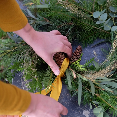 Festive wreath making workshops