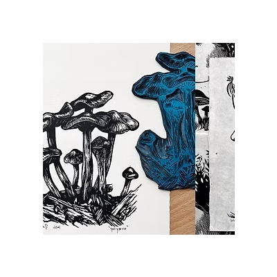 FUNGI TOWN Mushroom Printmaking FUNGI TOWN Mushroom Printmaking