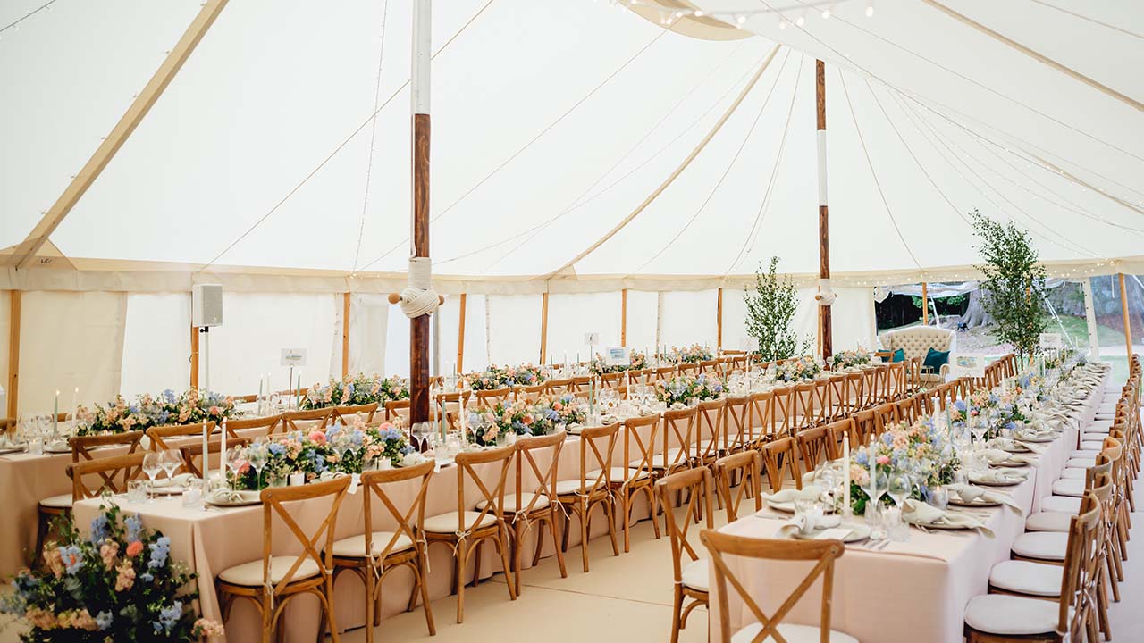 Castle Lawn Wedding - Marquee