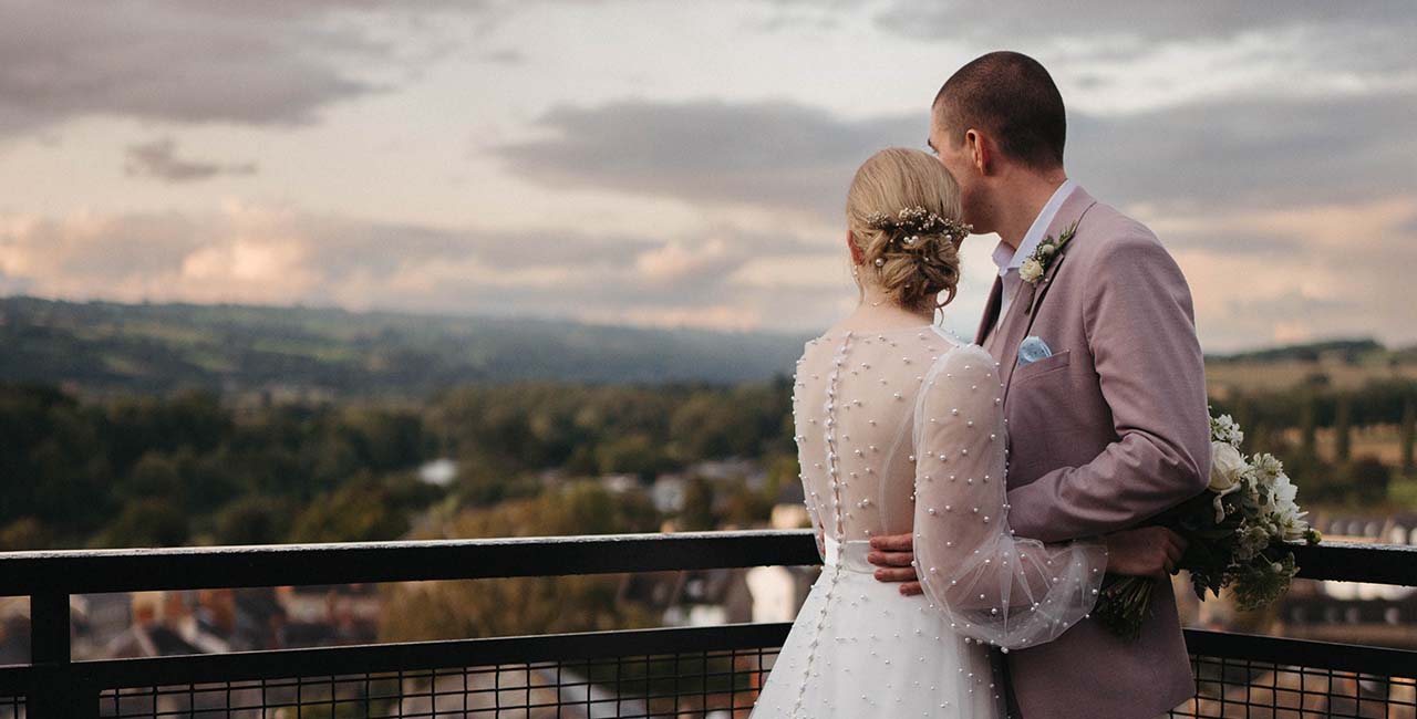 Hay Castle wedding rooftop